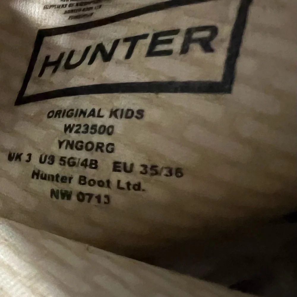 Hunter Kids Black Rain Boots